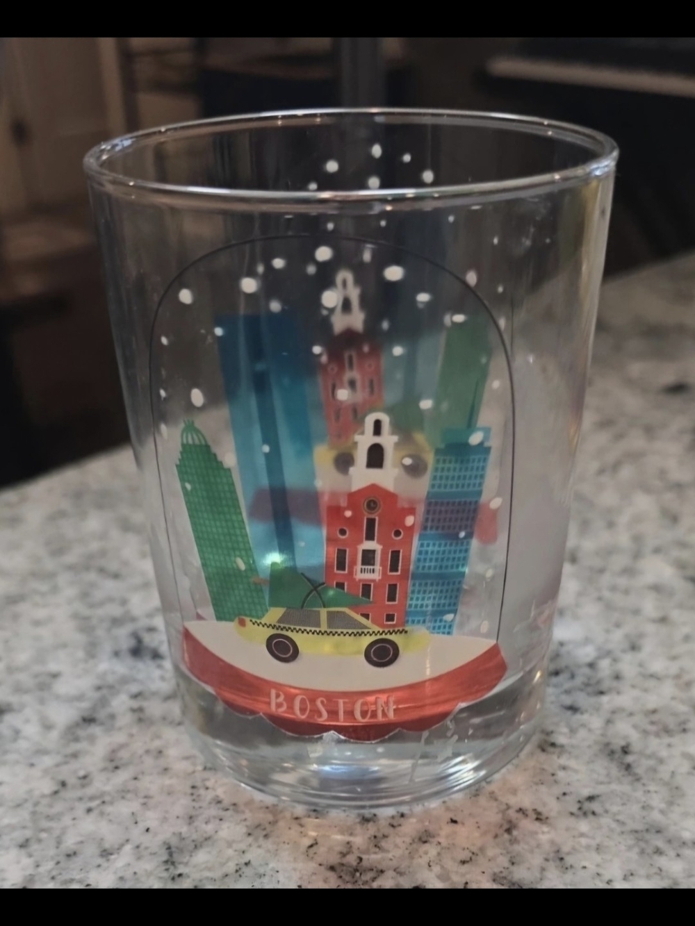 Boston Multicolor Glass Tumbler - Unbranded